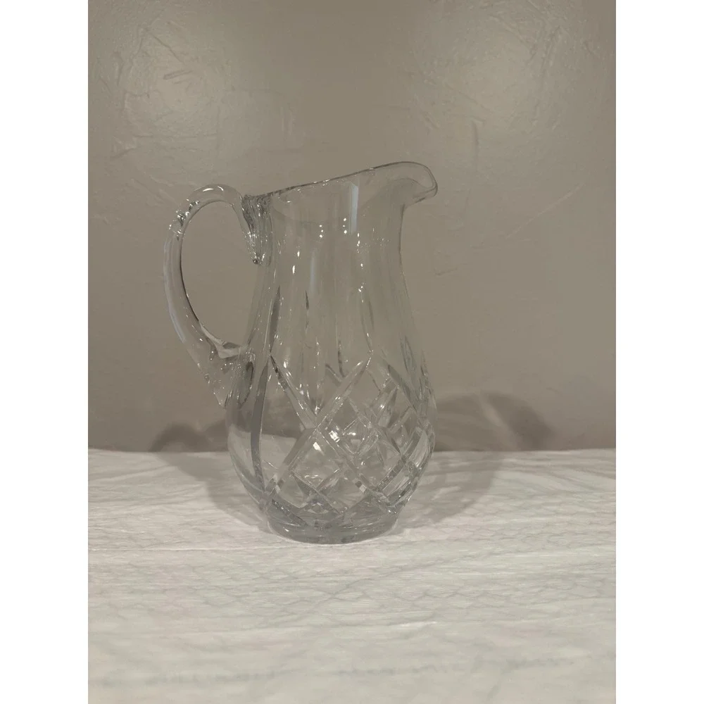 Waterford Lismore Pitcher Crystal Clear Excellent Cut Glass Irish Barware